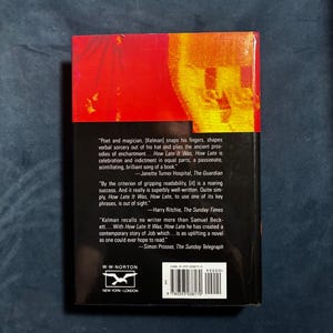How late it was, how late by James Kelman 1995 First Edition First Printing Near Fine/Near Fine Hardcover image 5