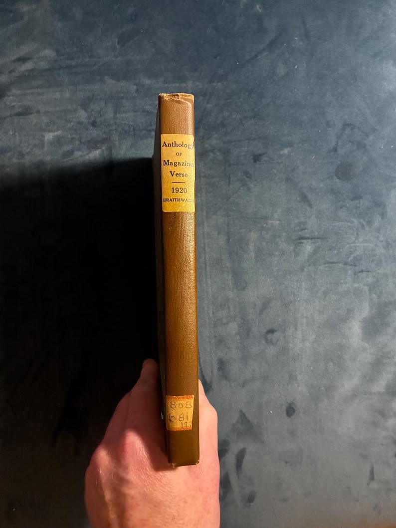1920 Anthology of Magazine Verse by Braithwaite: First Edition Poetry Collection image 5