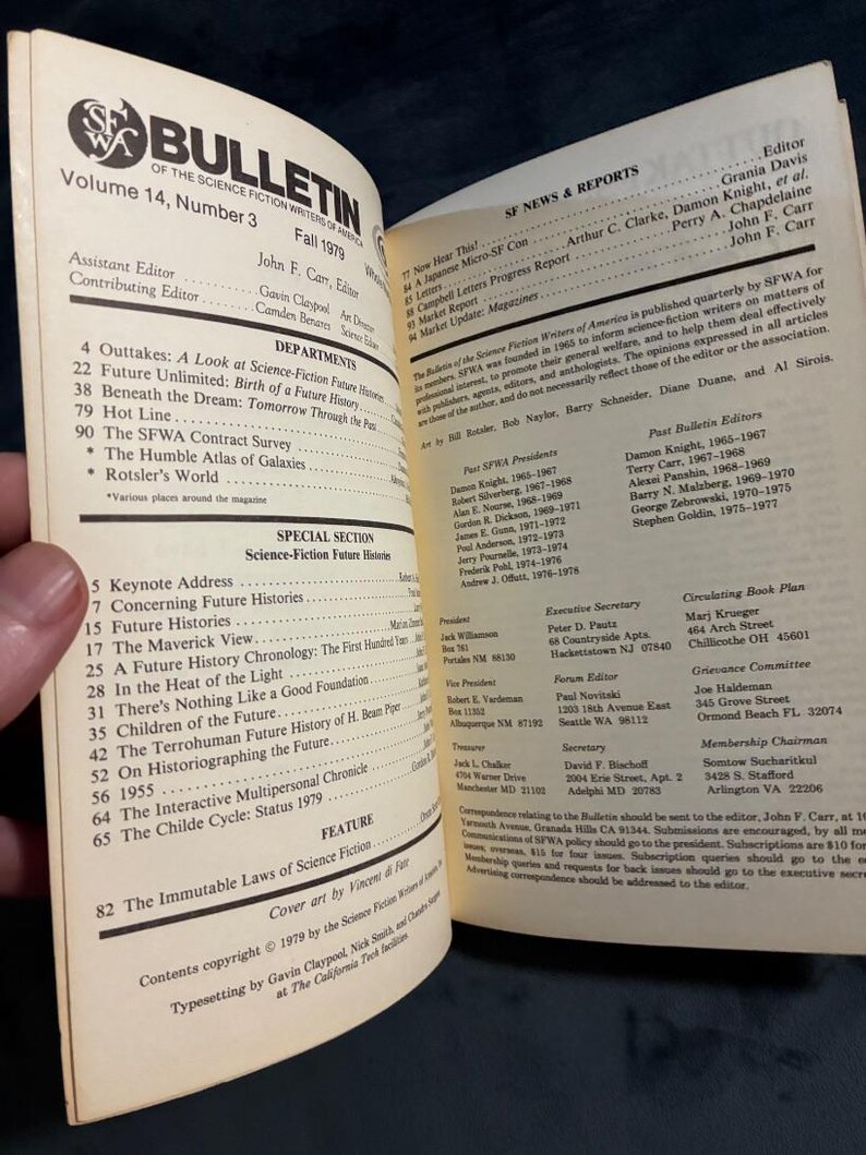 The Bulletin of the Science Fiction Writers of America, Vol. 14, No. 3 (Whole No. 71) — Science-Fiction Future Histories: A Special Issue image 4