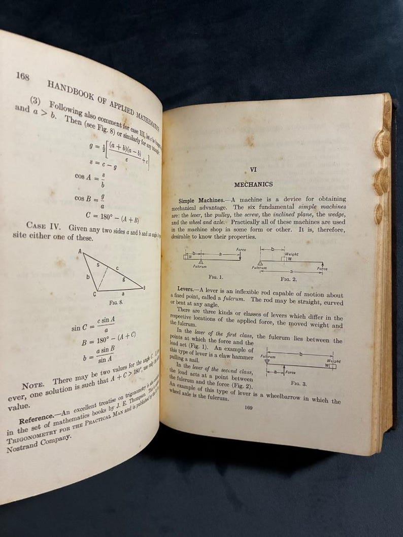 Handbook of Applied Mathematics by Martin E. Jansson First Edition Very Good Hardcover image 9