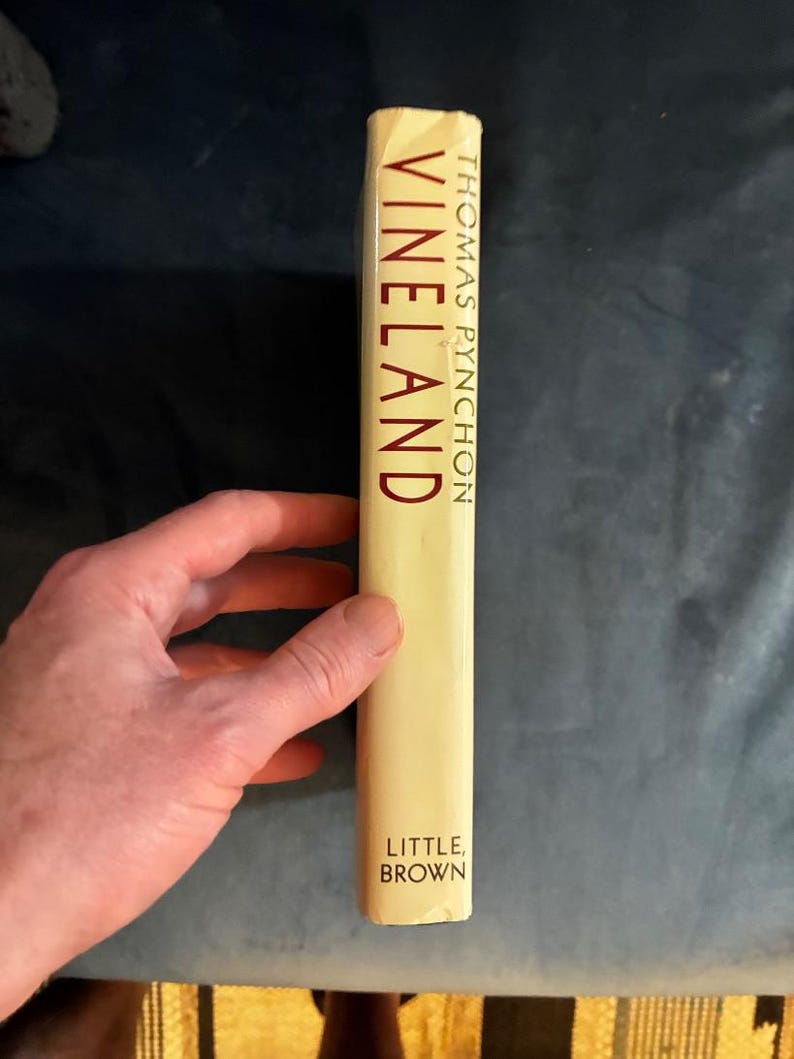 Vineland van Thomas Pynchon, 1990, eerste editie, eerste druk, in uitstekende/bijna perfecte staat, hardcover. afbeelding 6