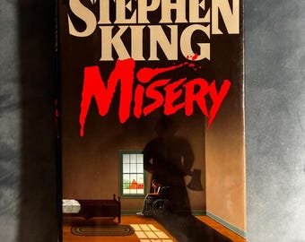 Misery av Stephen King 1987 Första upplagan Första trycket Nära fin/Nära fin
