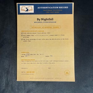 Michael Cunningham By Nightfall Signed First Edition Hardcover Book image 3