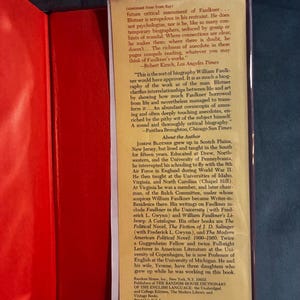 Faulkner: A Biography by Joseph Blotner 1974 First Edition Second Printing Fine/Near Fine image 5