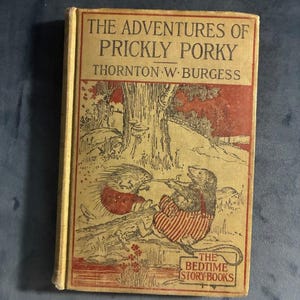 The Adventures of Prickly Porky by Thornton W. Burgess 1916 First Edition First Printing Good image 1