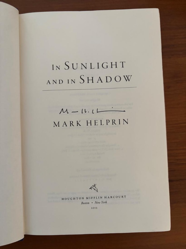 Mark Helprin W słońcu i cieniu, wydanie pierwsze, twarda oprawa (bardzo dobry) zdjęcie 9