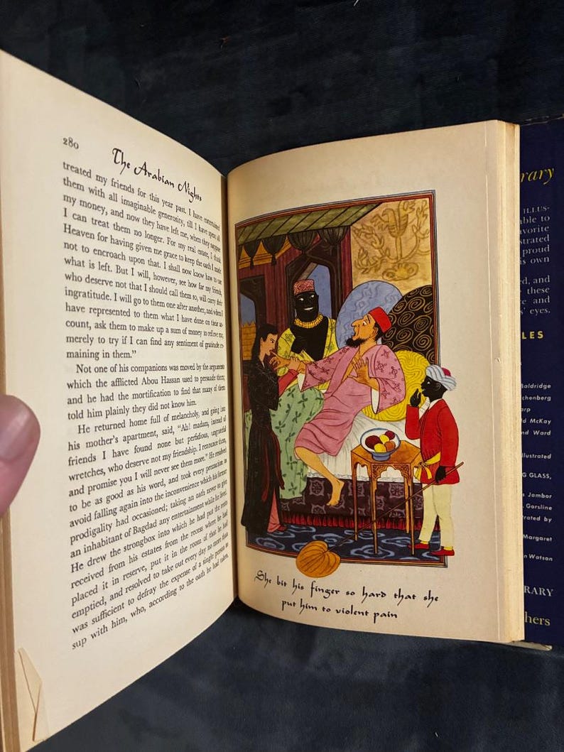 Die Geschichten aus Tausendundeiner Nacht, illustriert von Earle Goodenow, Grosset & Dunlap-Ausgabe von 1946, Zustand: Gut/Gut Bild 9