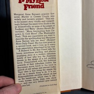 Primera edición firmada: Un buitre es mi amigo, de Margaret Anne Barnes (1981) imagen 3
