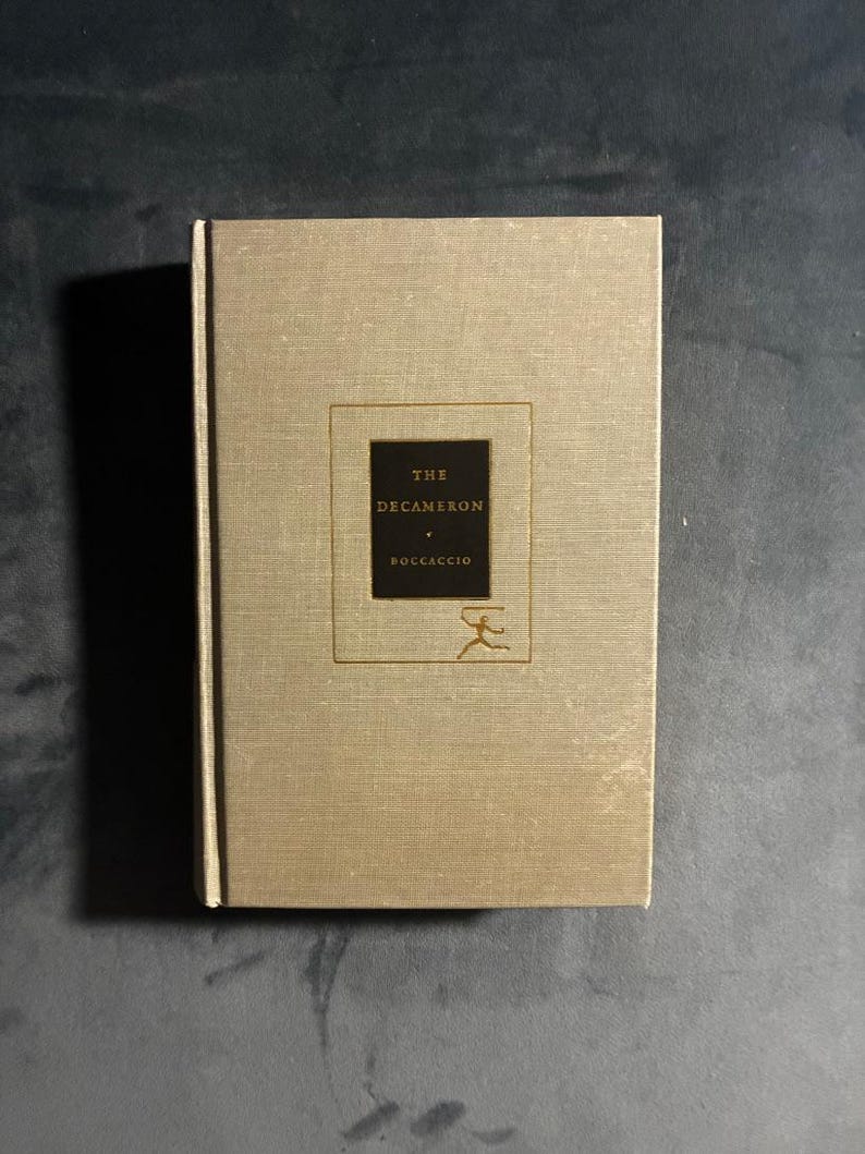 The Decameron of Giovanni Boccaccio by Giovanni Boccaccio (translated by Frances Winwar) 1955 The Modern Library (Random House), New York image 1