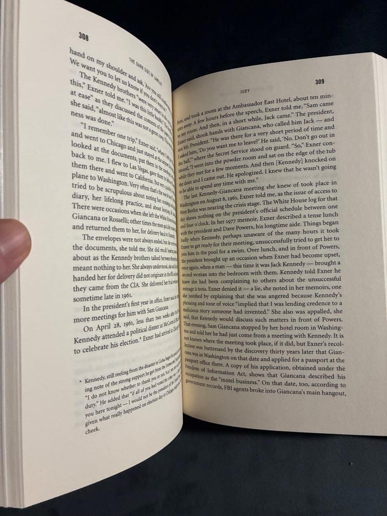 The Dark Side of Camelot by Seymour M. Hersh First Edition First Printing Fine/Very Good Hardcover image 8