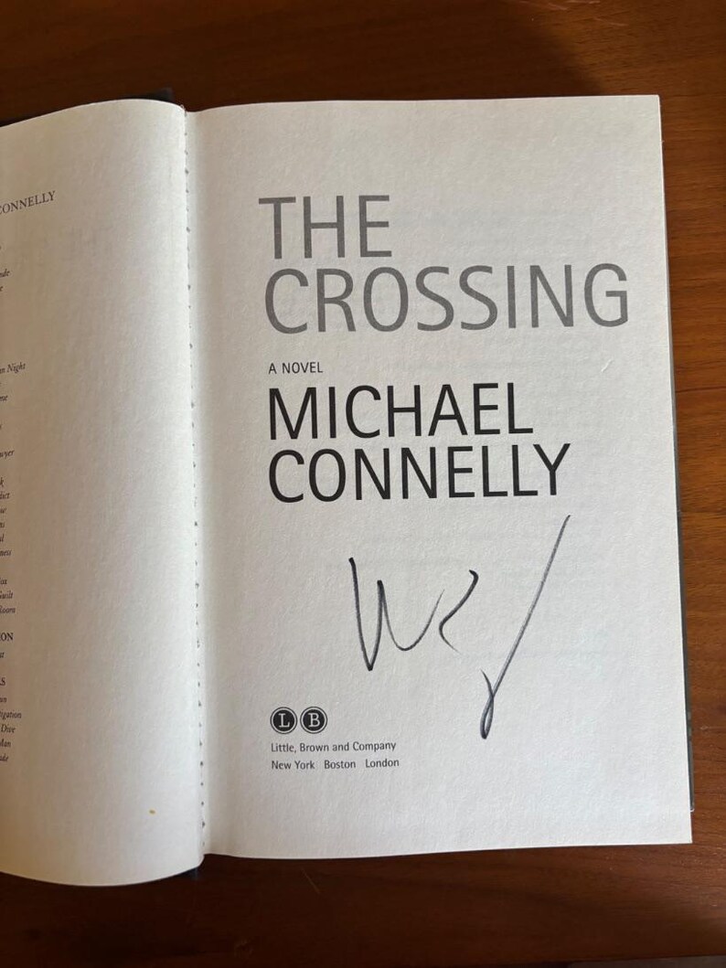 Michael Connelly, De Oversteek, Gesigneerde eerste editie, hardcover (in bijna perfecte staat) afbeelding 8