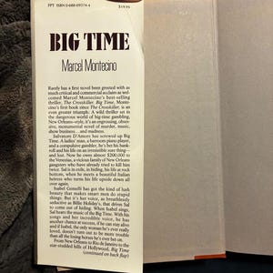 Big Time von Marcel Montecino, Erstausgabe, erster Druck, nahezu neuwertig/sehr gut, Hardcover Bild 2