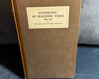 1920 Anthologie von Zeitschriftengedichten von Braithwaite: Erste Ausgabe der Gedichtsammlung