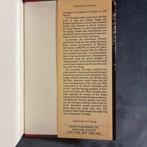 From the Ruins of the Reich: Germany 1945-1949 by Douglas Botting 1985 First Edition First Printing Fine/Near Fine Hardcover image 4