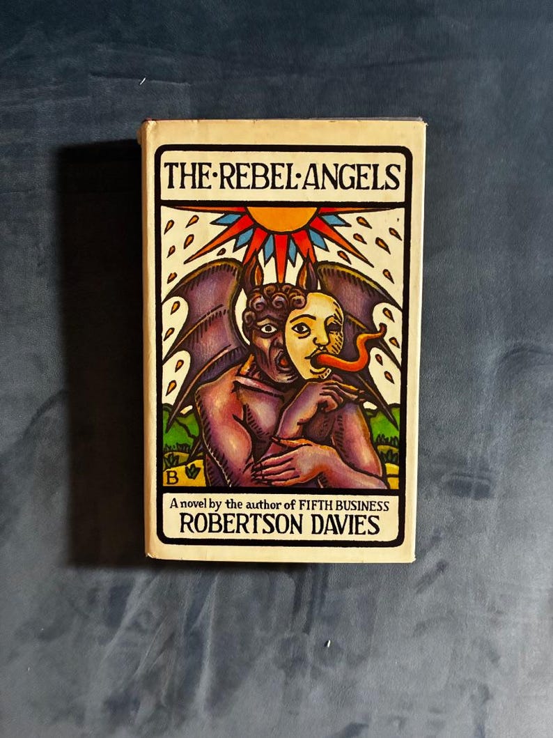 Os Anjos Rebeldes, de Robertson Davies, 1982, Primeira Edição, Segunda Impressão, Quase Perfeito/Bom, Capa Dura imagem 1