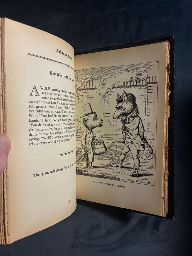 The Fables of Aesop, 1931, ill. by Charles Bennett Three Sirens Press Edition image 8