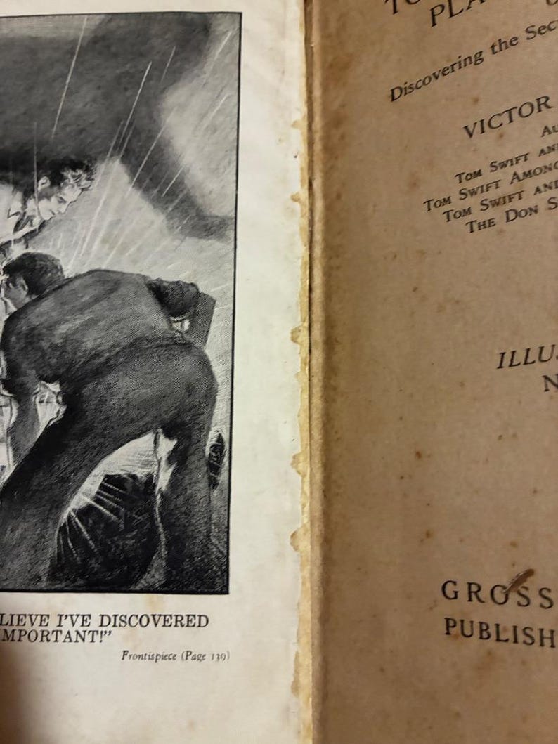 Tom Swift and His Planet Stone Victor Appleton 1935 First Edition First Printing Good Hardcover image 4