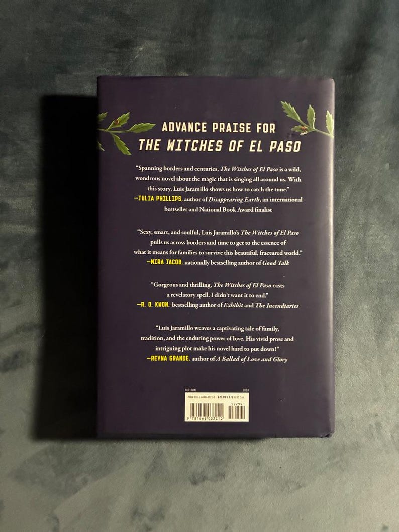 Las brujas de El Paso de Luis Jaramillo. Primera edición, primera impresión. Tapa dura. En excelente estado. imagen 2