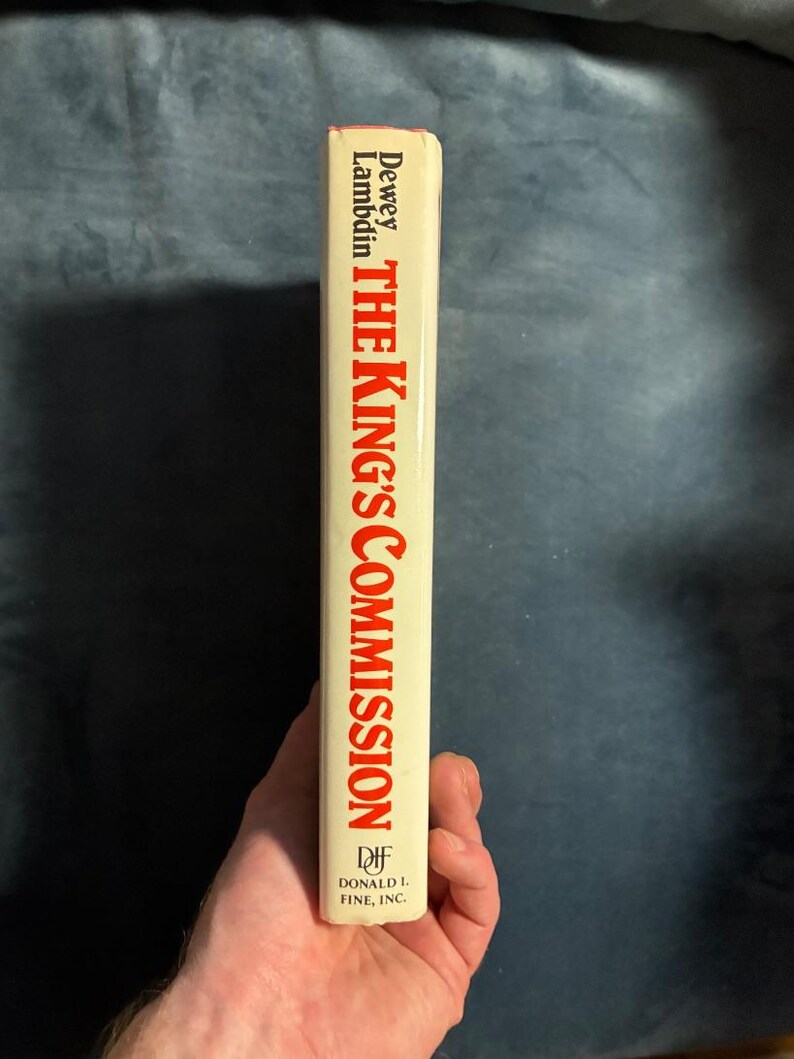 The King's Commission by Dewey Lambdin 1991 First Edition First Printing Near Fine/Near Fine image 7