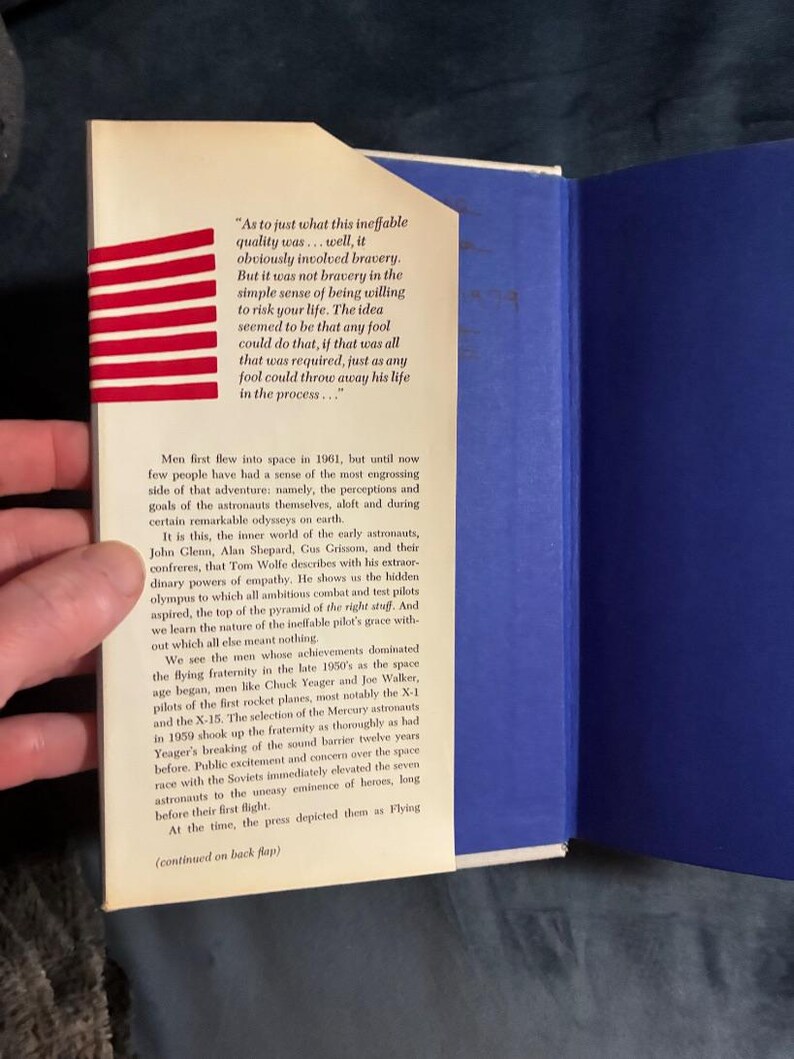 Elegidos para la gloria de Tom Wolfe, 1979, primera edición, primera impresión, casi perfecto/muy bueno. imagen 2