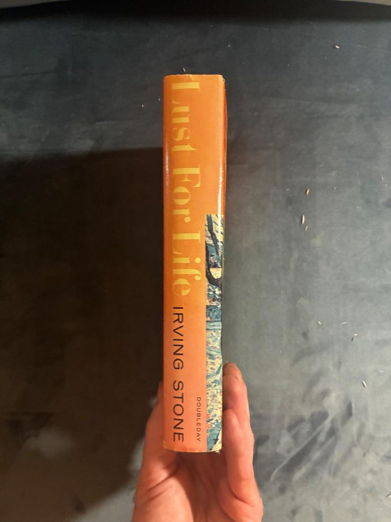 Lust For Life by Irving Stone 1934 Doubleday Edition Near Fine/Very Good image 9