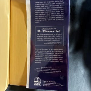 The Fireman's Fair by Josephine Humphreys Signed 1991 First Edition First Printing Fine/Near Fine image 6