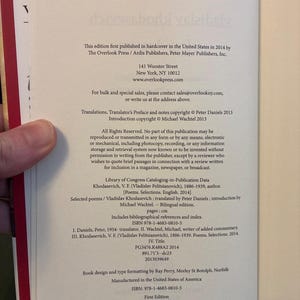 Vladislav Khodasevich Ausgewählte Gedichte Erste Ausgabe Zweisprachig Hardcover Bild 2