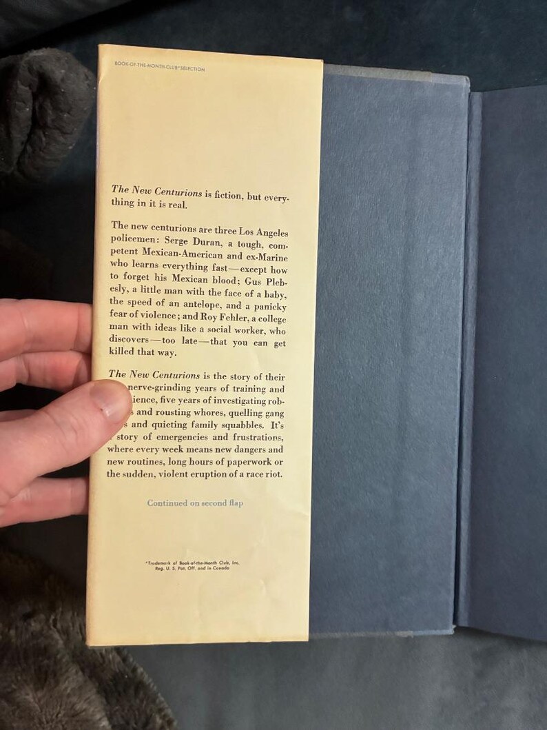 The New Centurions by Joseph Wambaugh 1970 Little, Brown Edition Very Good/Good image 2
