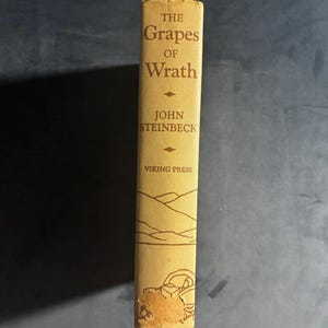 The Grapes of Wrath by John Steinbeck 1939 First Edition Very Good Hardcover image 2