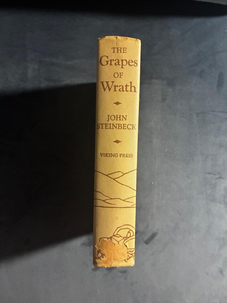 The Grapes of Wrath by John Steinbeck 1939 First Edition Very Good Hardcover image 2
