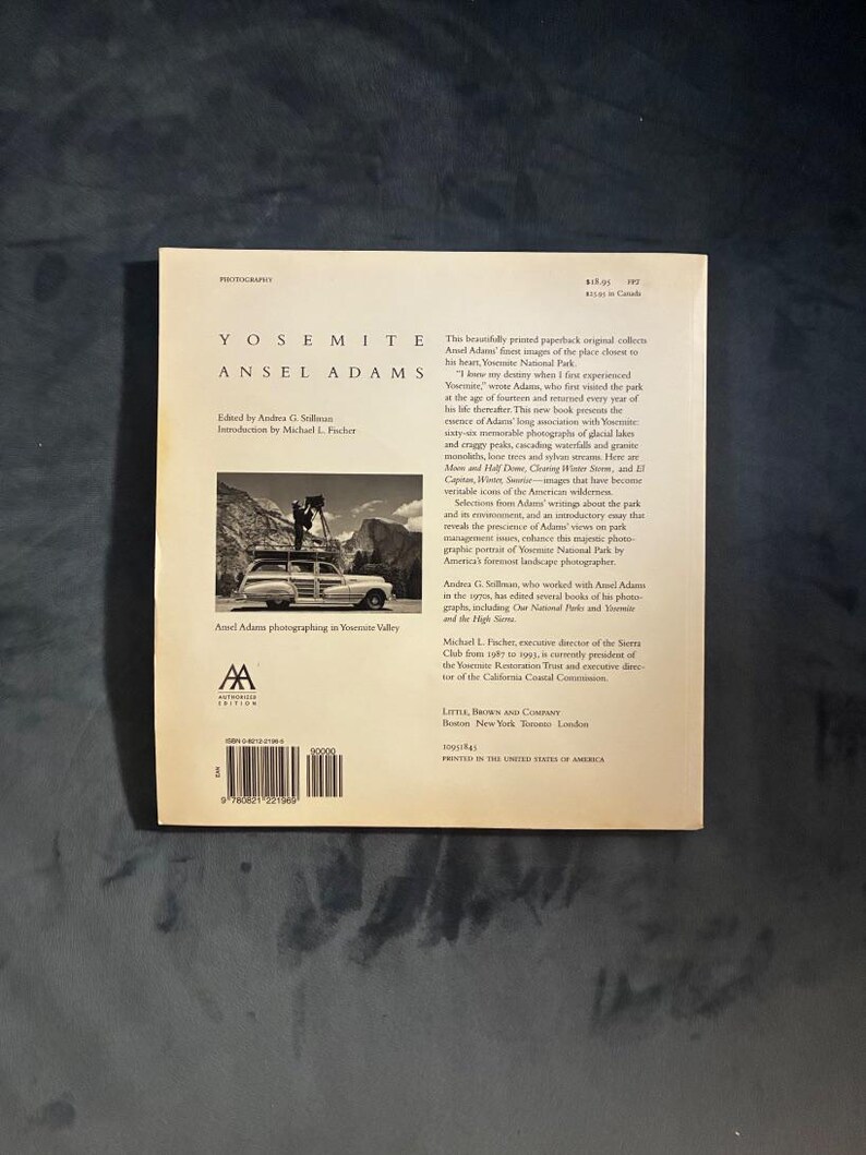 Yosemite by Ansel Adams First Edition First Printing Very Good Paperback image 2