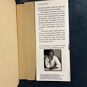 Streets of Laredo by Larry McMurtry 1993 First Edition First Printing Fine/Near Fine Hardcover image 5