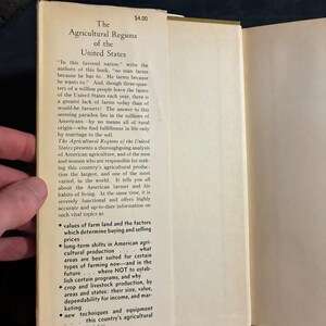 Les régions agricoles des États-Unis par Ladd Haystead et Gilbert C. Fite, 1955, première édition, premier tirage, très bon état/bon état image 2
