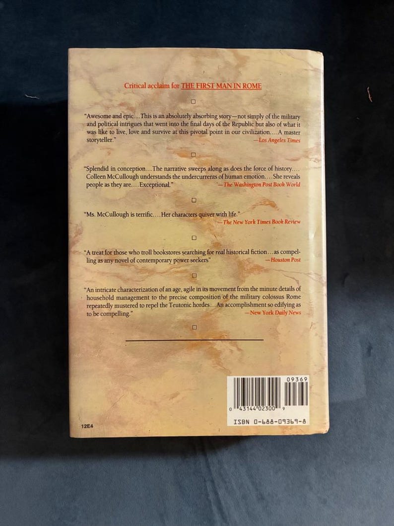 The Grass Crown by Colleen McCullough 1991 First Edition First Printing Near Fine/Very Good image 6