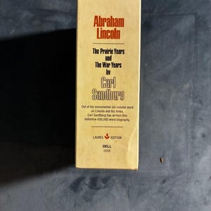 Abraham Lincoln: The Prairie Years and The War Years by Carl Sandburg NEW - Still in wrapper image 2