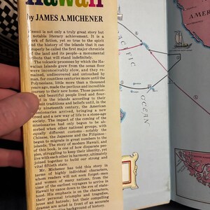 Hawái por James A. Michener 1959 Primera edición Reimpresión posterior Muy buen estado/Buen estado imagen 2