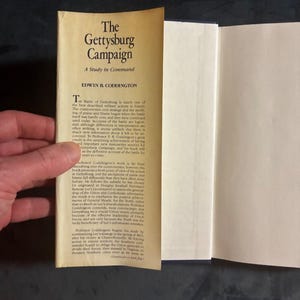 The Gettysburg Campaign: A Study in Command by Edwin B. Coddington 1984 Charles Scribner's Sons Edition First Printing Hardcover image 2