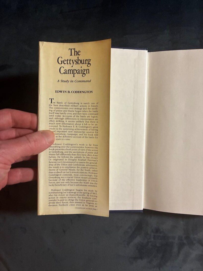The Gettysburg Campaign: A Study in Command by Edwin B. Coddington 1984 Charles Scribner's Sons Edition First Printing Hardcover image 2