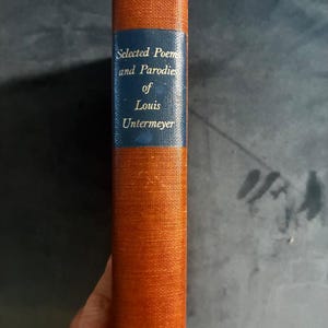 Poemas y parodias selectas de Louis Untermeyer por Louis Untermeyer, 1935. Primera edición. Muy buen estado. Tapa dura. imagen 1