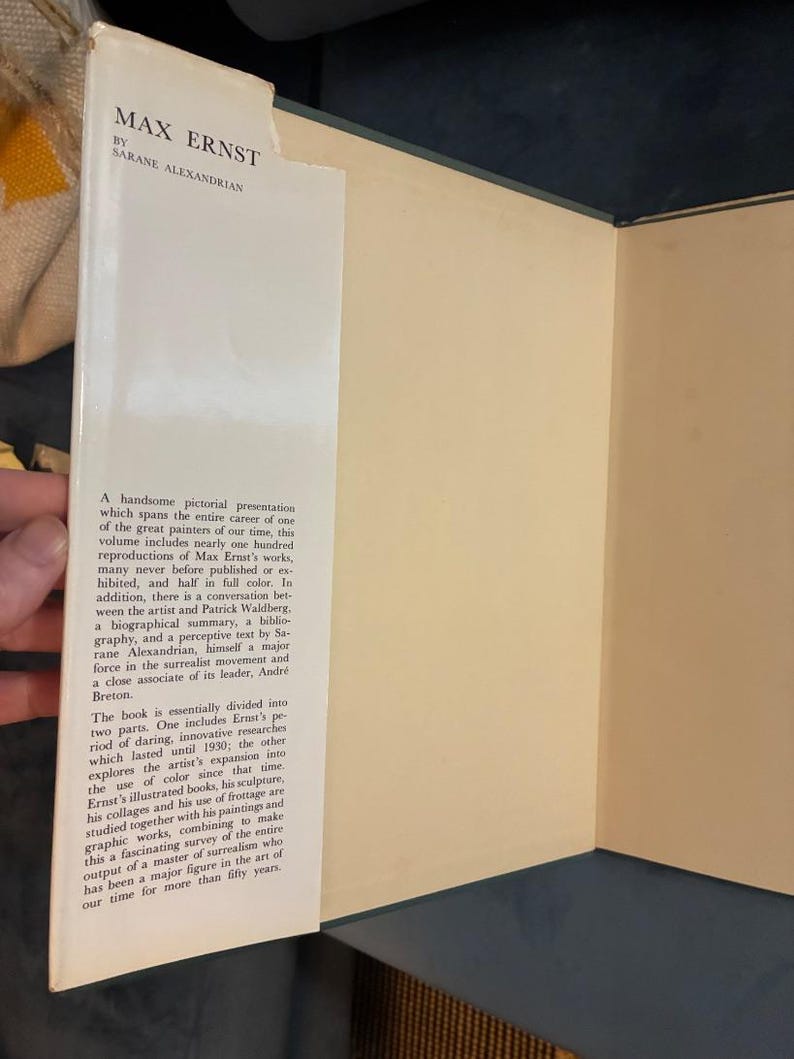 Max Ernst von Sarane Alexandrian: Erste Ausgabe, Hardcover (1972) Bild 2