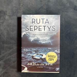 Salt to the Sea by Ruta Sepetys Signed 2016 First Edition First Printing Near Fine/VG+ image 1
