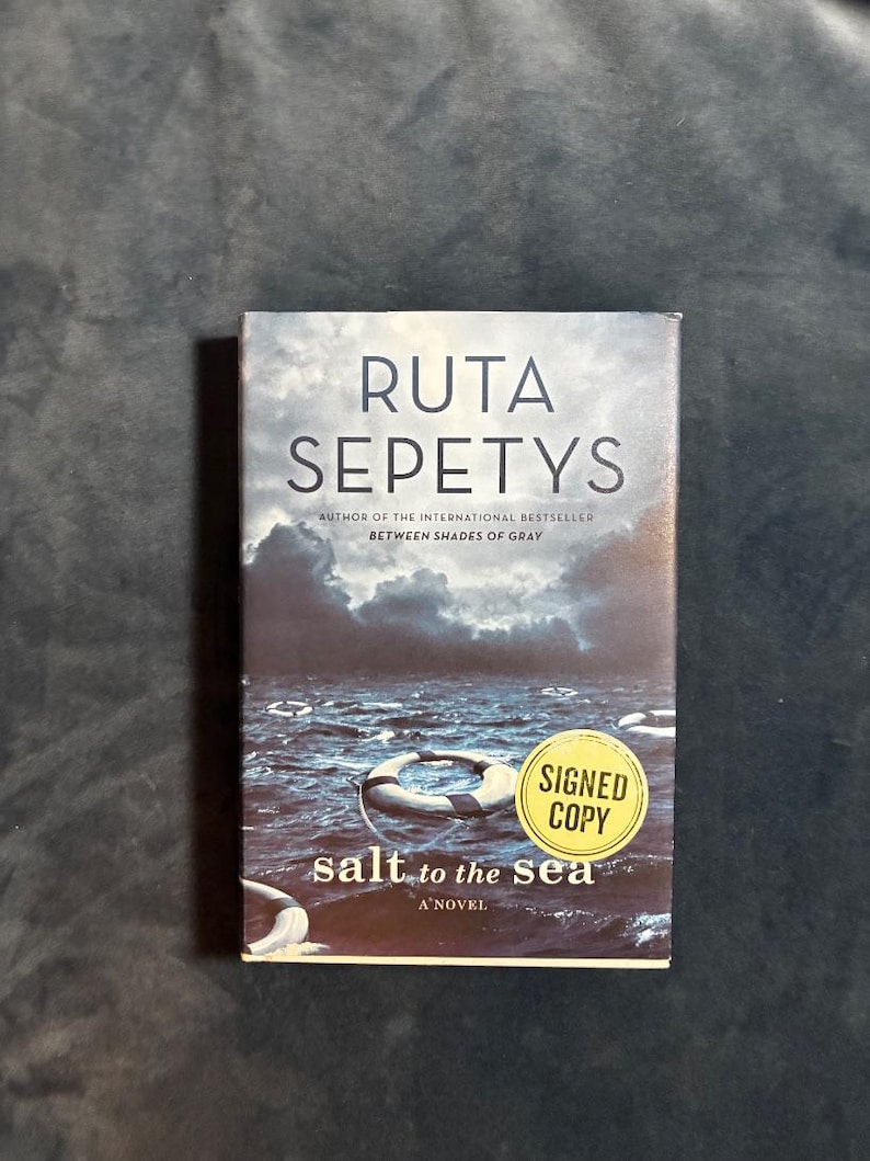 Salt to the Sea by Ruta Sepetys Signed 2016 First Edition First Printing Near Fine/VG+ image 1