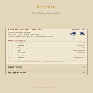 The Gatsby Bibliographic Census Poster – F. Scott Fitzgerald First Edition Details afbeelding 7