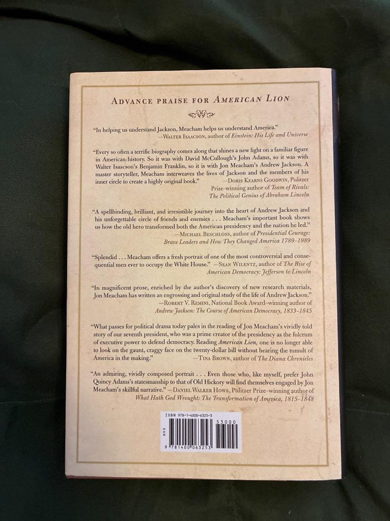 American Lion: Andrew Jackson in the White House by Jon Meacham (First Edition) image 5