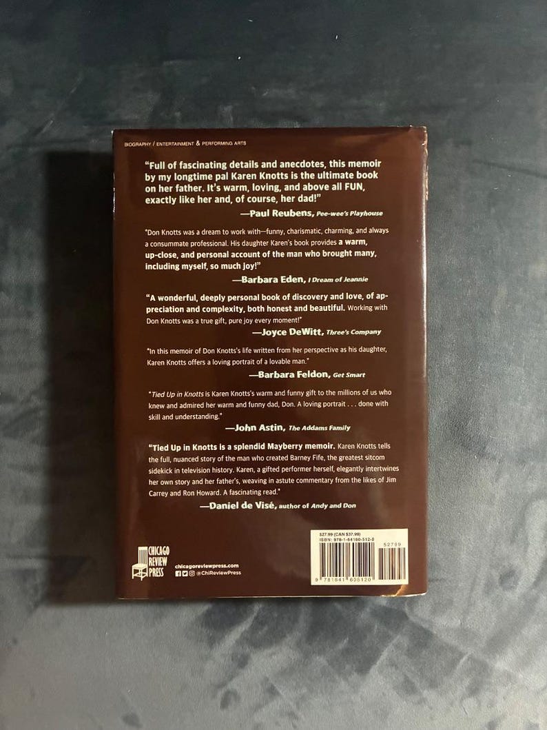 Tied Up in Knotts: My Dad and Me by Karen Knotts Signed 2021 First Edition First Printing Fine/Fine Hardcover image 7