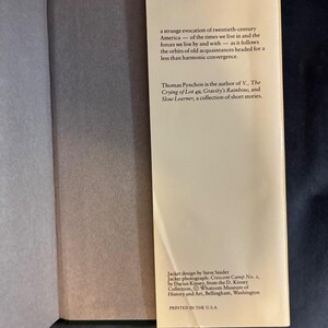 Vineland van Thomas Pynchon, 1990, eerste editie, eerste druk, in uitstekende/bijna perfecte staat, hardcover. afbeelding 4