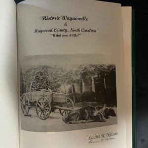 Waynesville y el condado de Haywood históricos, Carolina del Norte: "¿Cómo era?" por Louise K. Nelson, 1999. Primera edición, primera impresión. imagen 4