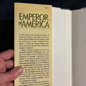 L'Empereur d'Amérique par Richard Condon, 1990, première édition, état quasi neuf, relié image 2