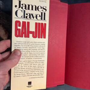 Gai-Jin by James Clavell 1993 First Edition First Printing Fine/Near Fine image 2