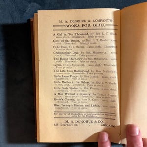 The Palace Beautiful: A Story for Girls by Mrs. L. T. Meade M. A. Donohue & Co., Chicago Edition Very Good Hardcover image 6